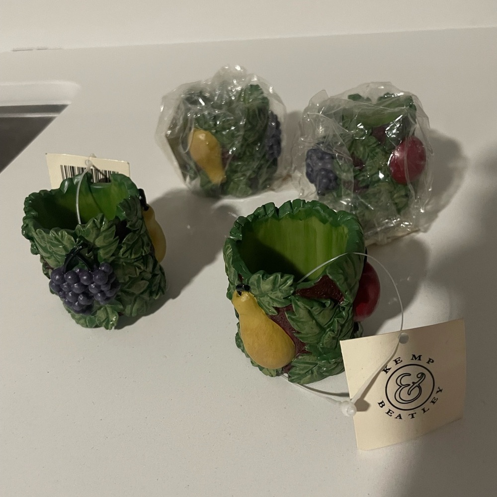 4 Fruit Napkin Rings
